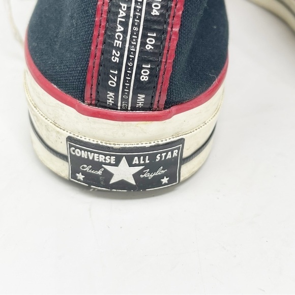 CONVERSE X SHOE PALACE Black BOOM BOX Chuck Taylor High Top BASCOM 1993 Sz 11 - Picture 6 of 12